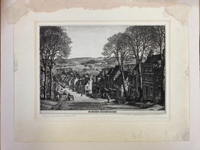 Lot 356 - Badmin (Stanley Roy, 1906-1989). Burford, Oxfordshire, 1931, etching