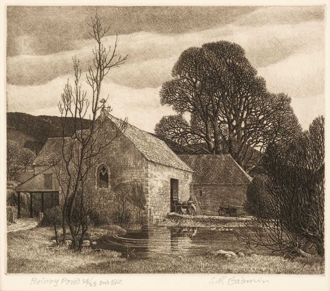 Lot 358 - Badmin (Stanley Roy, 1906-1989). Priory Pond, 1932, etching