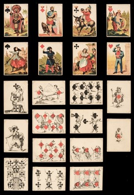 Lot 258 - German transformation playing cards. Jeanne l'Hachette, Darmstadt: Frommann & Bunte, c. 1872