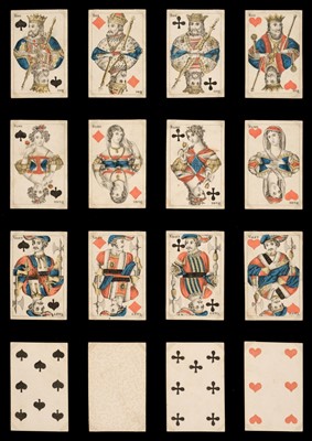 Lot 250 - German playing cards. Mecklenburg type patten, Rostok: J. G. Tiedemann, circa 1830, & 1 other