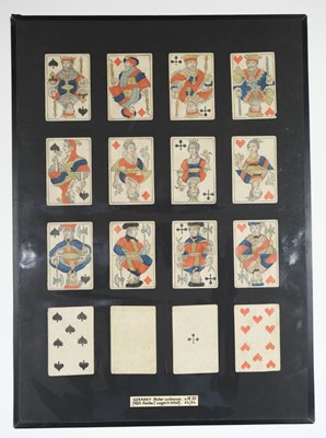 Lot 250 - German playing cards. Mecklenburg type patten, Rostok: J. G. Tiedemann, circa 1830, & 1 other