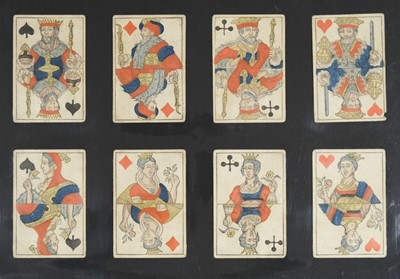 Lot 250 - German playing cards. Mecklenburg type patten, Rostok: J. G. Tiedemann, circa 1830, & 1 other