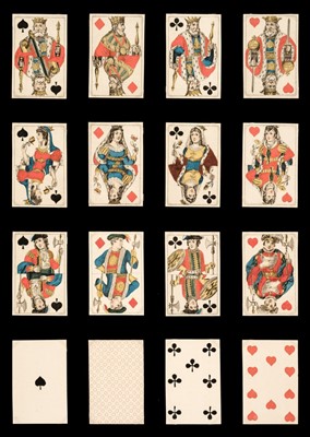 Lot 480 - German playing cards. XP6 pattern with Runge jack of hearts, Hamburg: G.A. Forsmann, 1809