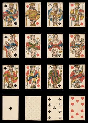 Lot 244 - German playing cards. Hamburg pattern, Christoffer, Cornelius & Peter Suhr, between 1818-1828