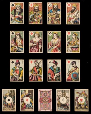 Lot 246 - German playing cards. Hausmann-Spiel: Four Continents, variant 1, Dondorf, c. 1858-1870, & 2 others