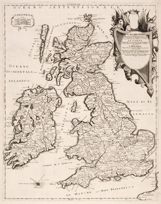 Lot 90 - British Isles. Petrini (Paolo), L'Inghilterra Divisa in sette Regni quarttro..., circa 1705