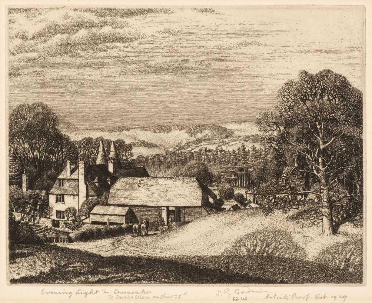 Lot 348 - Badmin (Stanley Roy, 1906-1989). Evening Light, near Sevenoaks, 1929, etching