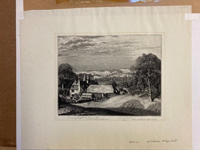 Lot 348 - Badmin (Stanley Roy, 1906-1989). Evening Light, near Sevenoaks, 1929, etching