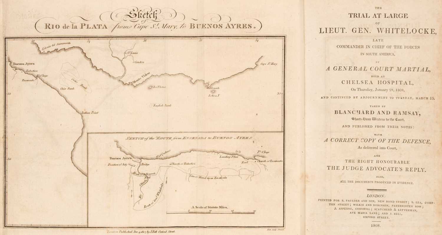 Lot 167 - 1808 Whitelocke (John). The Trial at Large of Lieut. Gen. Whitelocke, 1808