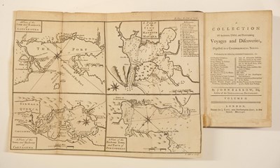 Lot 2 - Barrow (John). A collection of Authentic Voyages & Discoveries, 3 volumes, 1765