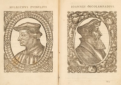 Lot 250 - Beza (Theodore). Icones, id est verae imagines doctrina simul et pietate illustrium, 1580