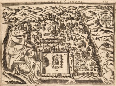 Lot 28 - 1615 Palestine. Le Pelerin veritable de la Terre Saincte, 1615
