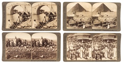 Lot 81 - Stereoviews. A group of 84 'Around the World Through the Stereoscope' stereoviews, c. 1898-1904