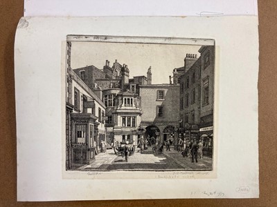 Lot 357 - Badmin (Stanley Roy, 1906-1989). Mill Street W, 1932, etching