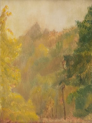 Lot 246 - Stokes (Adrian, 1902-1992). Trees at Hurtwood, 1949, oil on canvas