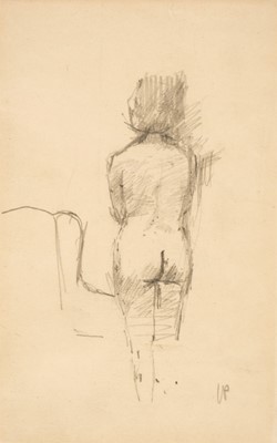 Lot 181 - Pasmore (Victor, 1908-1988). Standing female nude, circa 1940-45, pencil