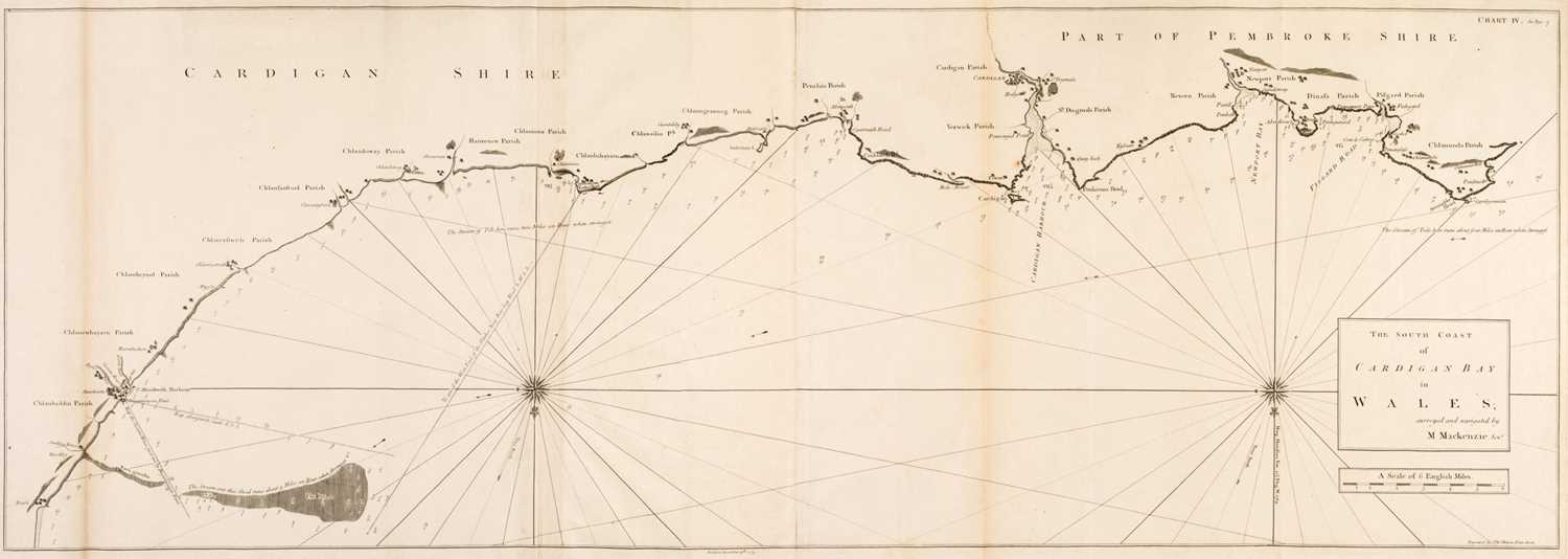 Lot 42 - Mackenzie (Murdoch). The South Coast of Cardigan Bay..., & The North Part of Cardigan Bay..., 1775