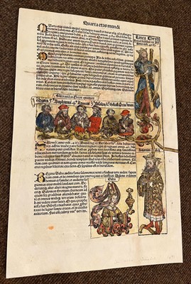 Lot 144 - Schedel (Hartman). Anglie Provincia, 1493