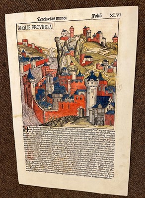 Lot 144 - Schedel (Hartman). Anglie Provincia, 1493