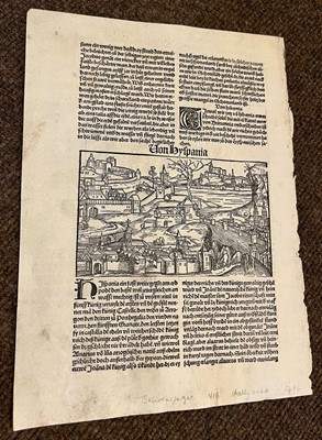 Lot 144 - Schedel (Hartman). Anglie Provincia, 1493