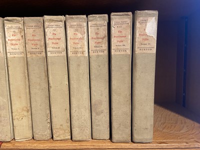 Lot 199 - Burton (Richard Francis). The Book of a Thousand Nights and a Night, 17 volumes