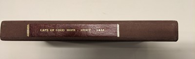 Lot 42 - Stout (Benjamin). Cape of Good Hope and its Dependencies, 1st edition, 1820