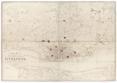 Lot 113 - Liverpool. Bennison (Jonathan), Bennison's Map of the Town and Port of Liverpool..., 1846