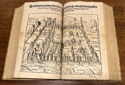 Lot 240 - Reissner (Adam). Jerusalem, die alte Haubtstat der Juden, 2 vols. in one, 1563