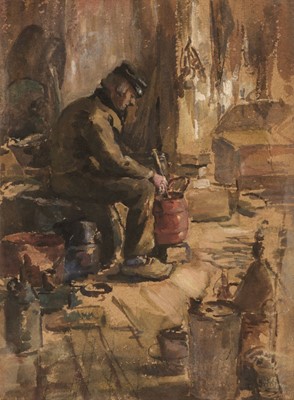 Lot 157 - Keeling (Gertrude, exhibited 1896-1940). The Tar Maker