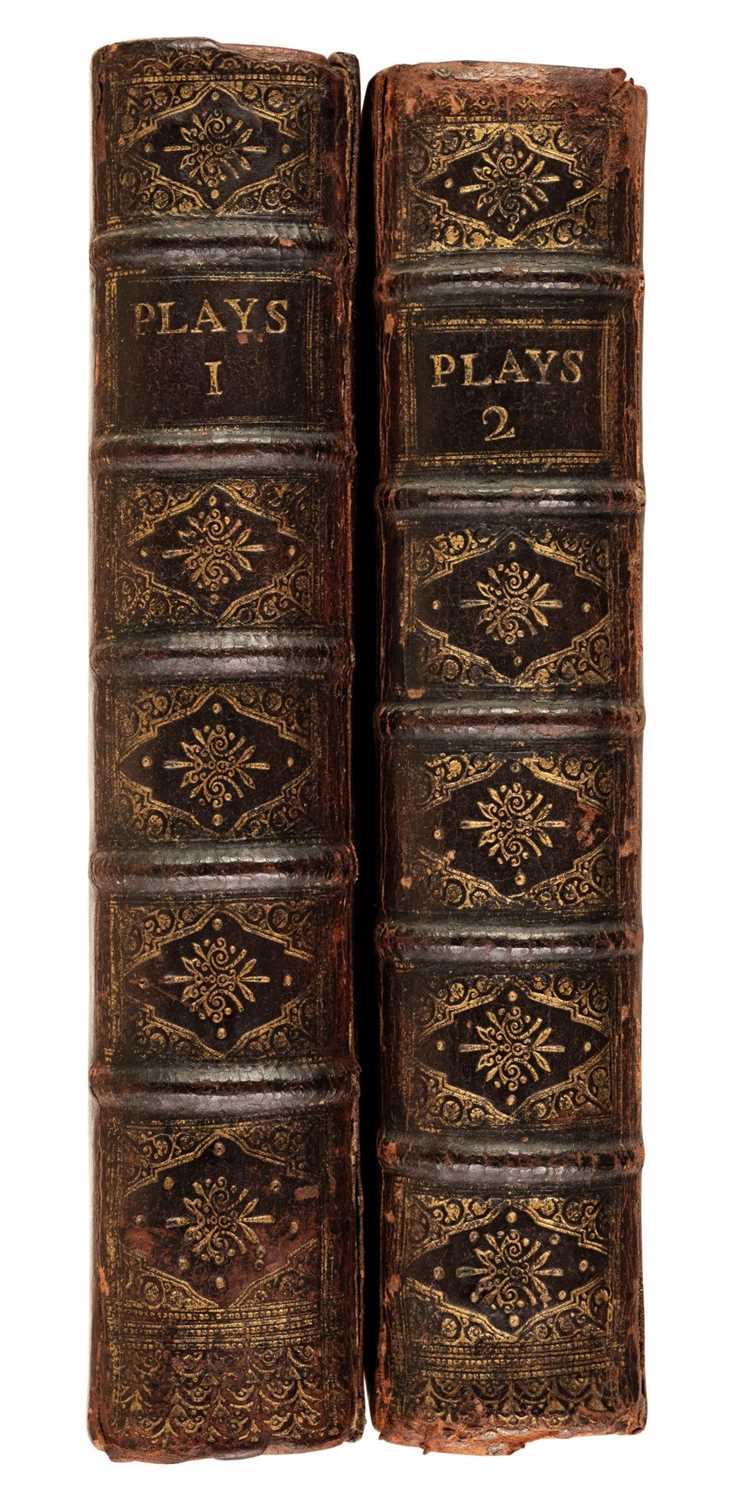 Lot 292 - Restoration Drama. A sammelband of 15 Plays..., 2 volumes, 1st editions, 1670-1690