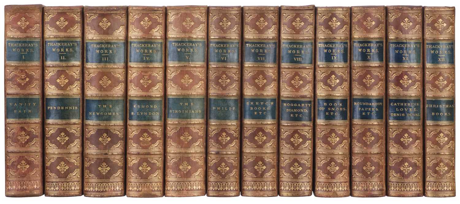 Lot 376 - Thackeray (William Makepeace). Works, 12 volumes, 1874