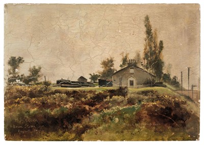 Lot 685 - Stoker, Bram, 1847-1912. Brockley, Bankside, by H.J. Craven, August 1890, oil on wooden panel