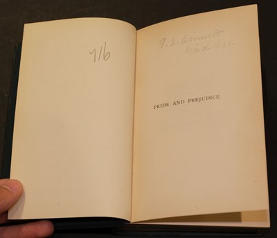 Lot 522 - 1894. Austen (Jane). Pride and Prejudice, 1st 'Peacock' edition, 1894