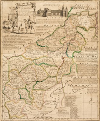 Lot 83 - British County Maps. Bowen (Emanuel), An Accurate Map of the County of Northampton..., 1762