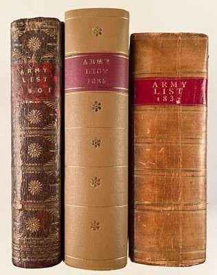 Lot 355 - Army Lists. A List of all the Officers of the Army and Marines on Full and Half-Pay..., 1801