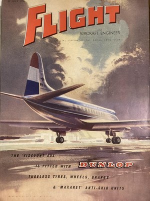 Lot 244 - Flight magazine. Flight and Aircraft Engineer, 207 issues, 1944-1961