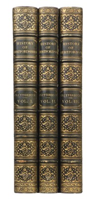 Lot 50 - Clutterbuck (Robert). The History and Antiquities of the County of Hertford, 1st edition, 3 volumes, 1815-27