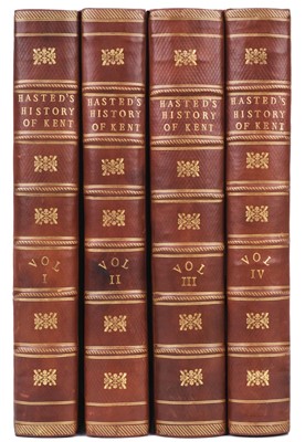 Lot 54 - Hasted (Edward). The History and Topographical Survey of the County of Kent, 4 vols., 1778