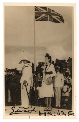 Lot 212 - King Edward VIII & Wallis Simpson. Photograph signed