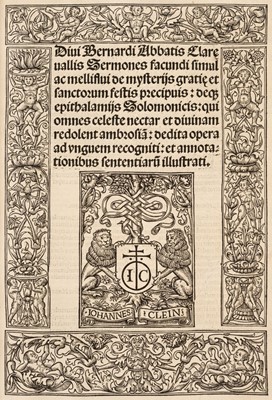 Lot 229 - Bernard of Clairvaux (Saint). Opera Omnia, 1520