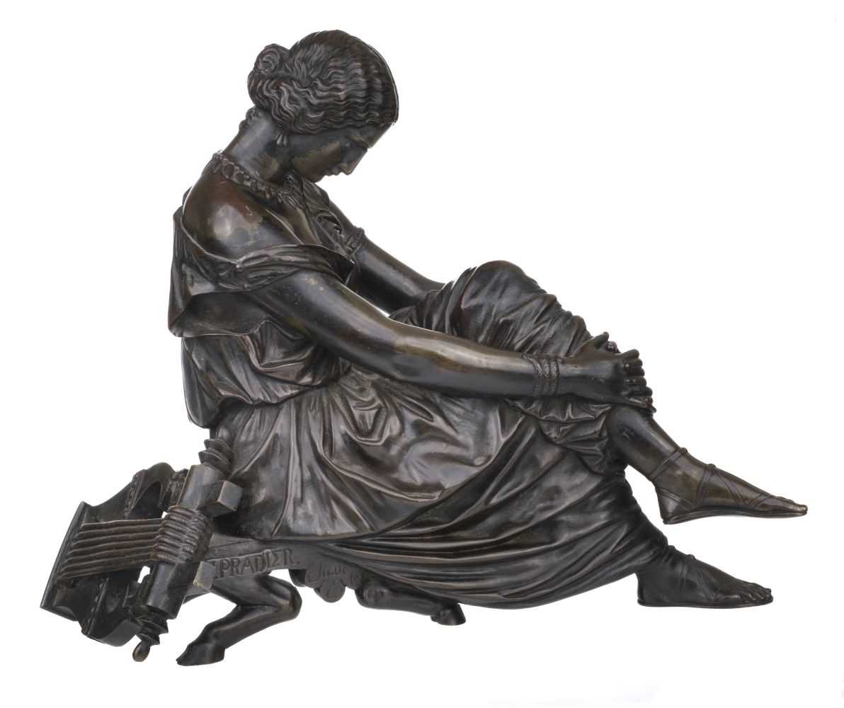 Lot 431 - Pradier (After, James, 1790-1852). Saffo Assia bronze, circa 1880