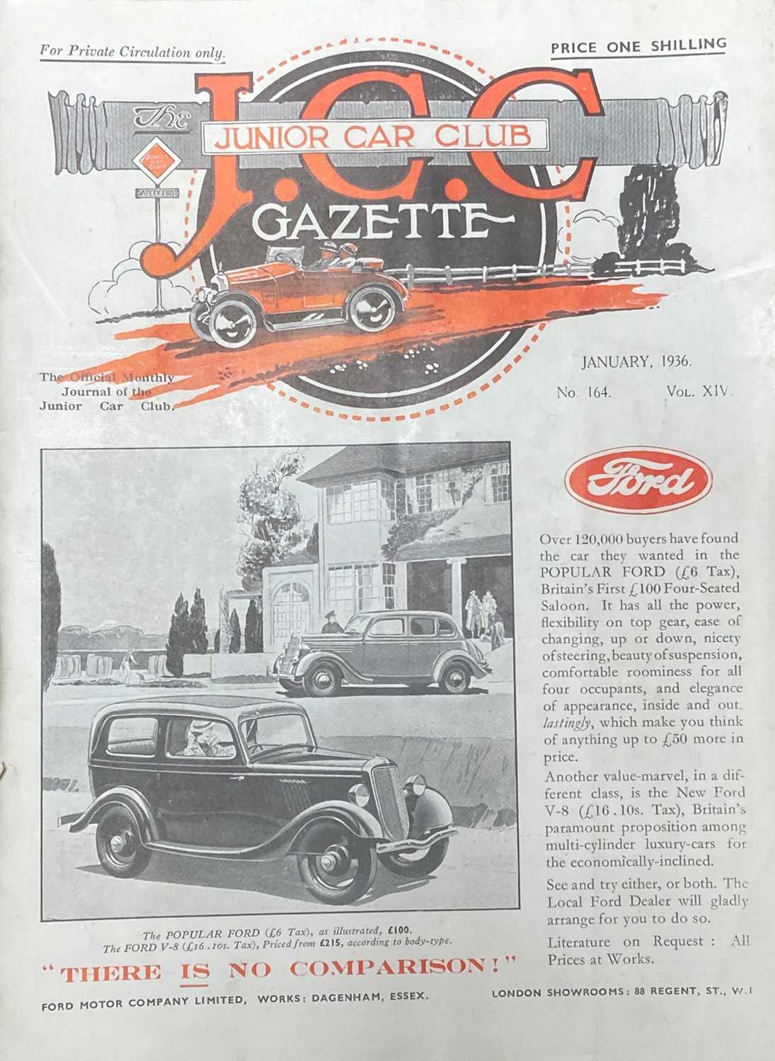 Lot 213 - Junior Car Club. Gazette, 46 original issues (nos. 164-209), For Private Circulation only, 1936-1939