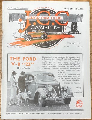 Lot 213 - Junior Car Club. Gazette, 46 original issues (nos. 164-209), For Private Circulation only, 1936-1939