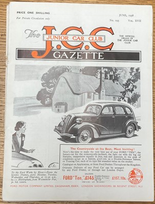 Lot 213 - Junior Car Club. Gazette, 46 original issues (nos. 164-209), For Private Circulation only, 1936-1939