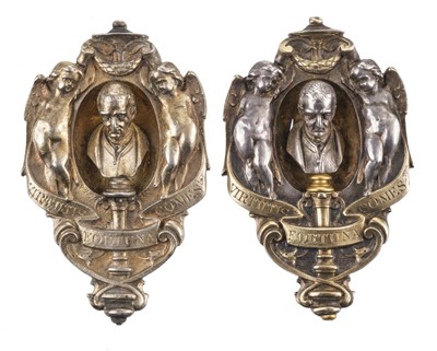 Lot 561 - Duke of Wellington. A Victorian silver gilt memorial brooch by Elkington & Co