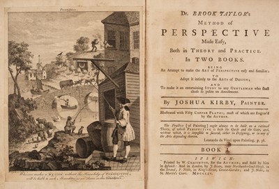 Lot 338 - Kirby (Joshua). Dr. Brook-Taylor's Method of Perspective, 1754