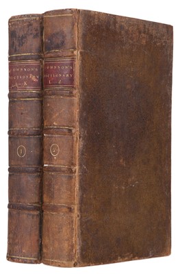 Lot 158 - 1760 Johnson (Samuel). A Dictionary of the English Language, 2nd edition, 2 volumes, 1760