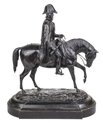 Lot 535 - Duke of Wellington. A bronze modelled as the Duke of Wellington on horseback after Edmund Cotterill