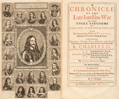 Lot 155 - 1676 Heath (James). A Chronicle of the Late Intestine War..., 2nd edition, 1676