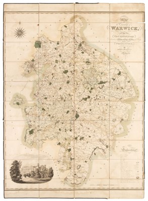 Lot 37 - Folding Maps. Greenwood (C. & J.), Map of the County of Warwick..., 1822